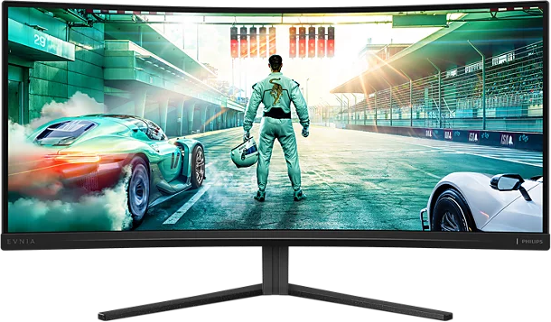 PHILIPS Evnia 34M2C3500L/00 34" Ívelt WQHD 180 Hz 21:9 Adaptive-Sync VA LED Gamer Monitor