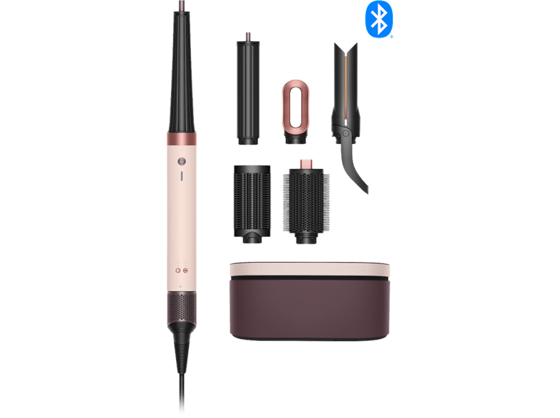 Moldeador - Dyson Airwrap Co-anda 2x™, Bluetooth®, 6 en 1, 4 Temp, 3 Velocidades, Ceramic Pink/Rose Gold