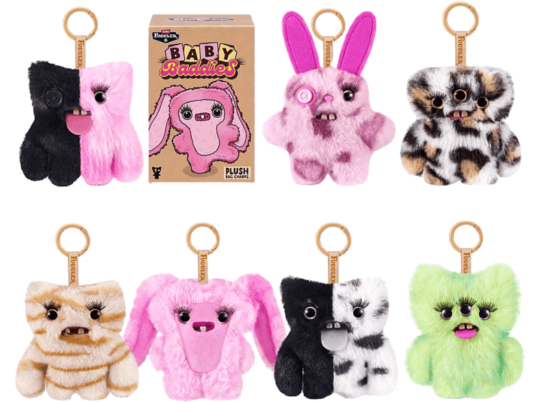 Llavero - Sherwood Fuggler: Baby Baddies, 1 unidad, Surtido aleatorio, 14 cm, Multicolor