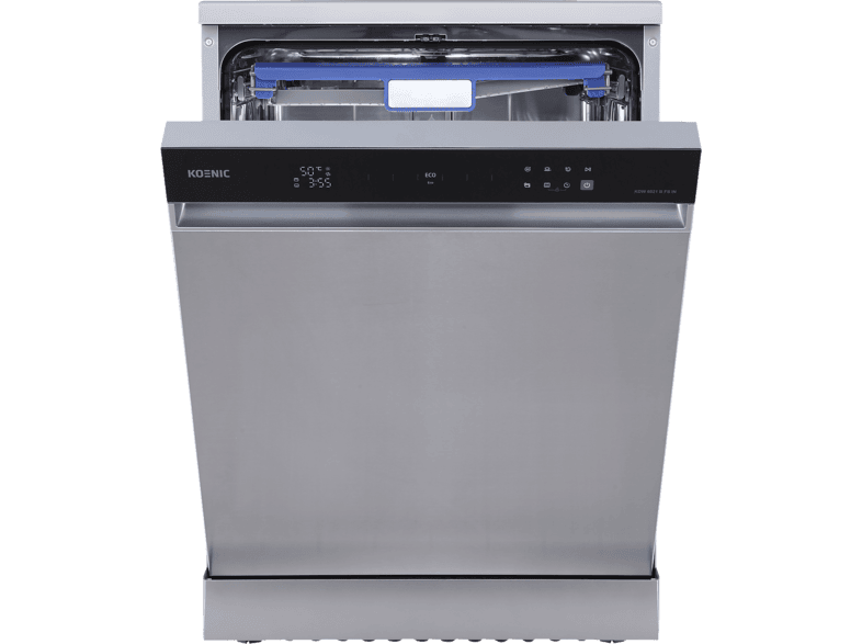 Lavavajillas - KOENIC KDW 6021 B FS IN, 14 Servicios, 7 Programas, Anchura 59.8 cm, Plata