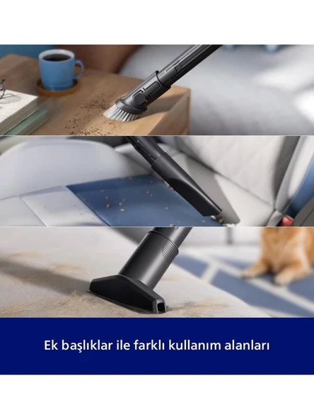 Ahşap mobilya, araba koltuğu ve kumaşları temizleyen süpürge başlıkları.