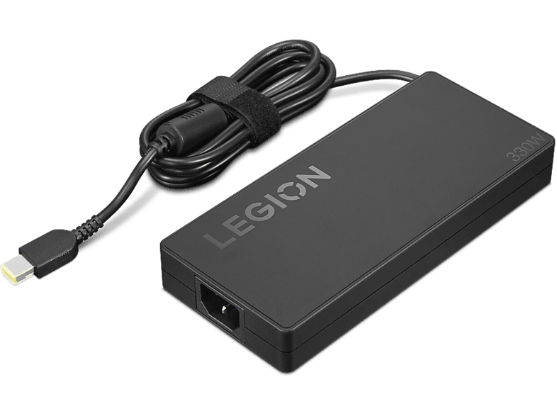 Cargador para portátil - Lenovo Legion Slim 330W GaN AC Adapter (Slim tip), 100-240 V, Negro