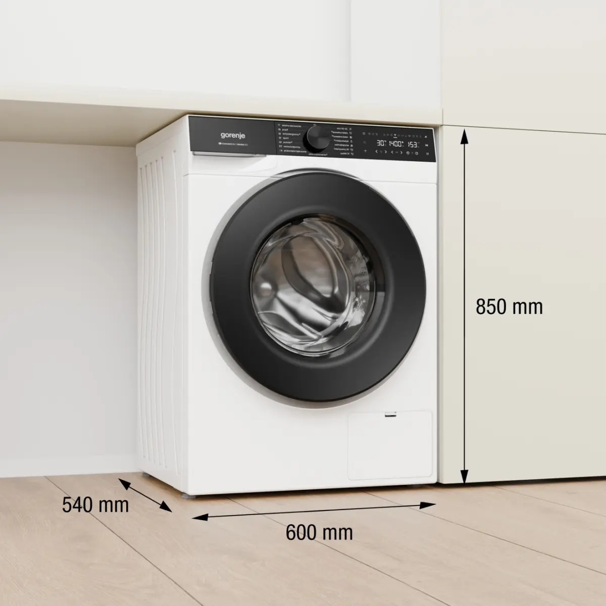 Pralka GORENJE WG694A11/PL 9kg 1400 obr. ConnectLife WashControl Biały