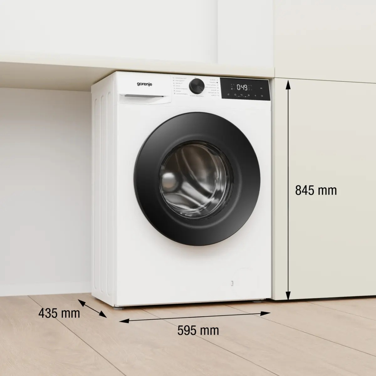 Pralka GORENJE WG2PS74A2/PL 7kg 1400 obr. Slim JetAssist WashControl Biały