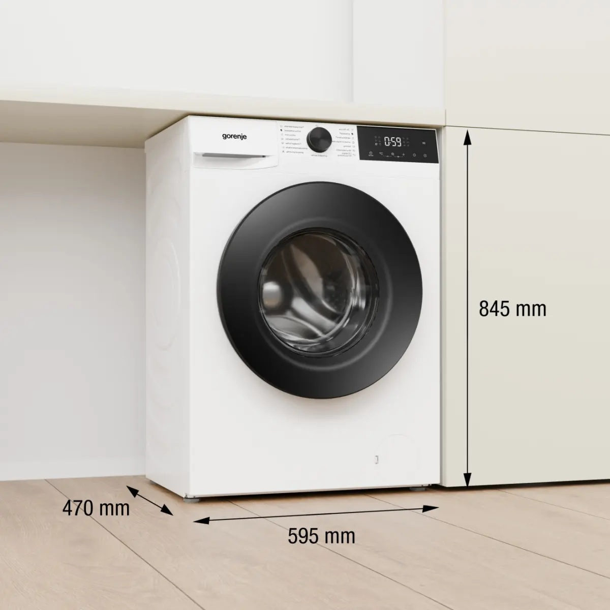 Pralko-suszarka GORENJE WDG2PS954A1D2/PL 9/5kg 1400 obr. JetAssist WashControl Biały