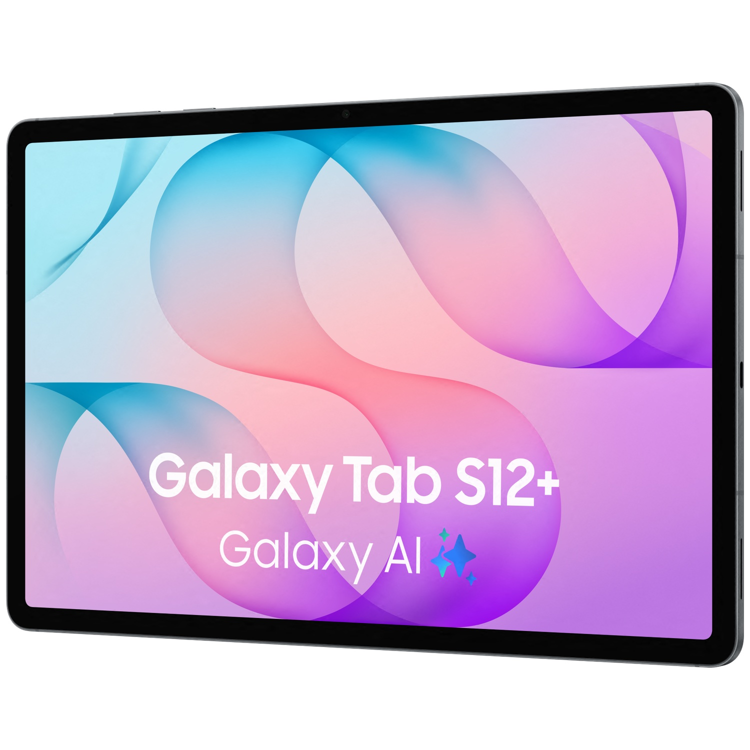 Une Galaxy Tab S12+ affichant Galaxy AI sur l'écran sur un fond lumineux.