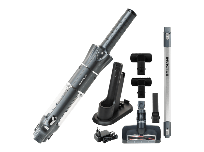 Genius Invictus One 3.0 14-tlg. Handstaubsauger (Schwarz)