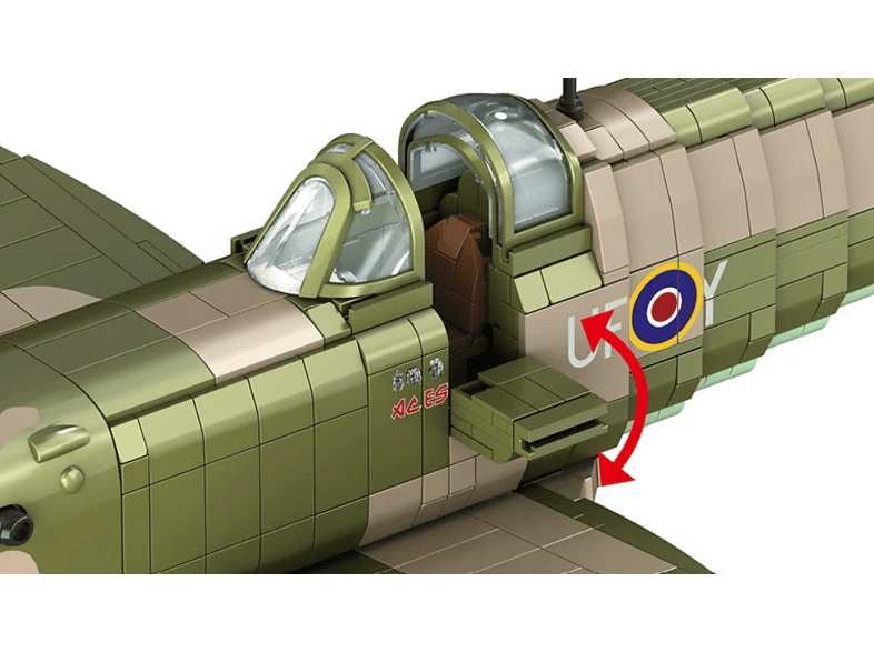 Revell 9629090 Iron Maiden Spitfire MK.II Aces High - Brick System Modellbausatz — Foto 4 von 5