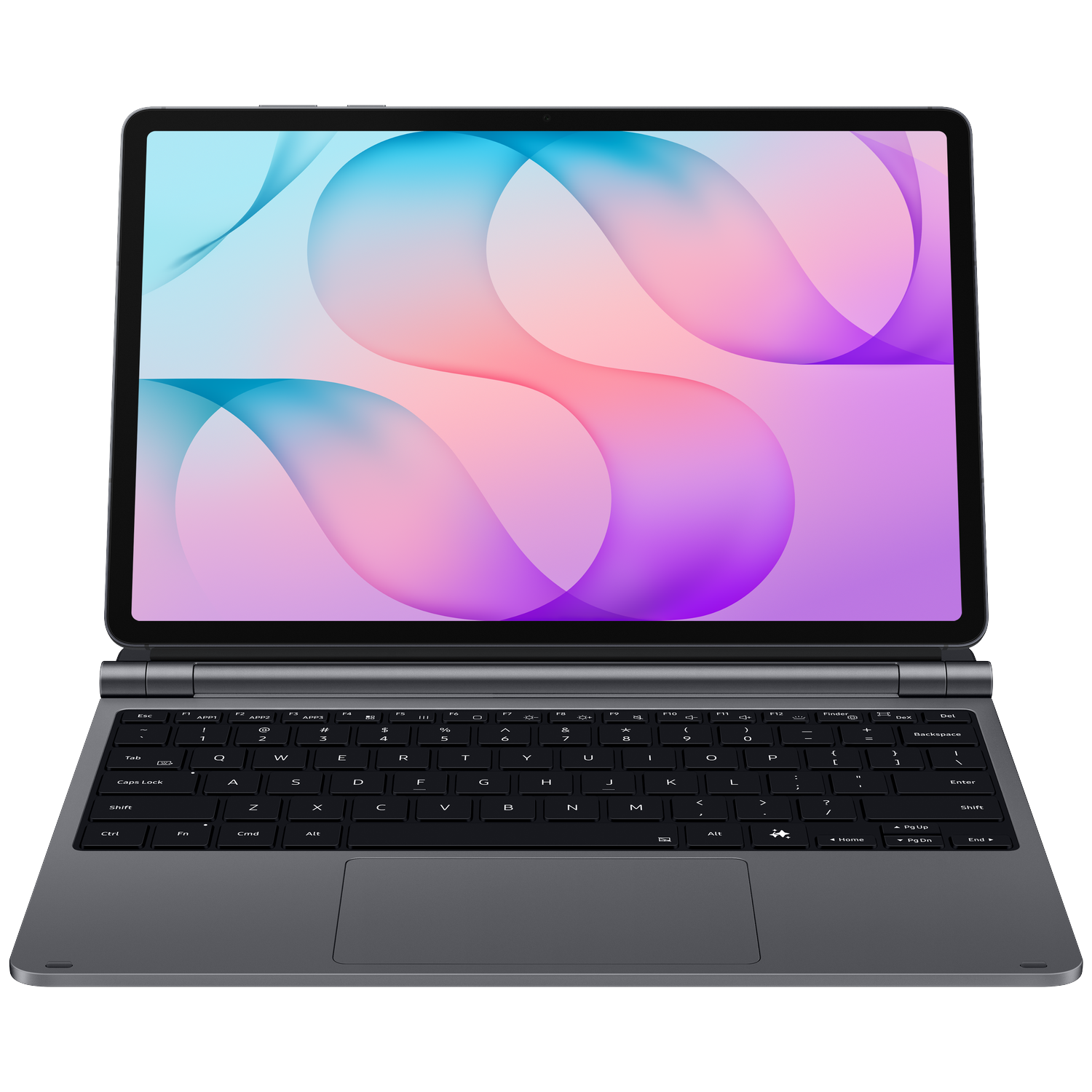 Samsung Galaxy Tab S12+ Pro Keyboard Beschermhoes Grijs