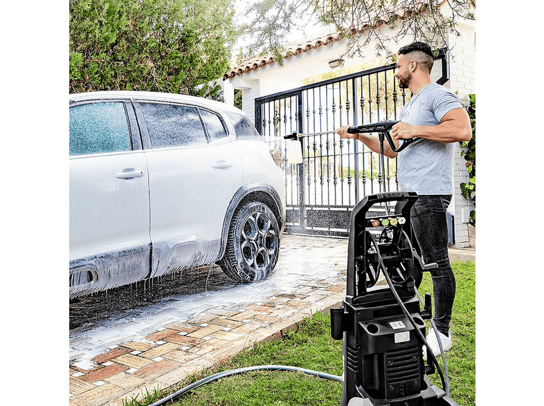 Hidrolimpiadora - Cecotec HydroBoost 3200 TotalClean, W, Motor brushless, 225 bar, 540 L/h, Bomba de aluminio, Accesorios, Negro