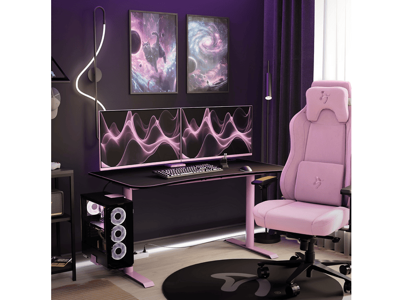 AROZZI NOVA 32 Zoll Gaming Monitor, QHD, 1 ms Reaktionszeit, 300 cd/m², 180 Hz, Pink — Foto 5 von 5