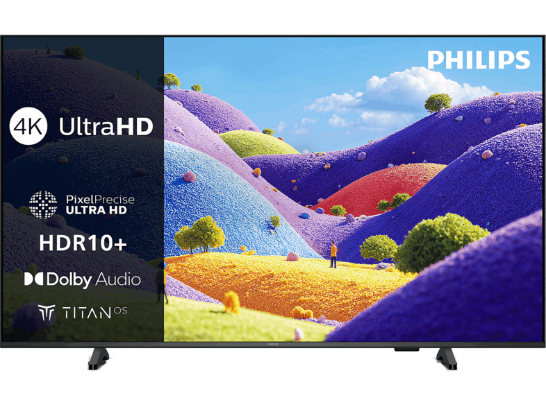 TV LED 50" - Philips 50PUS7001/12, UHD 4K, Smart TV, DVB-T2, Dolby Audio, Titan OS, Negro
