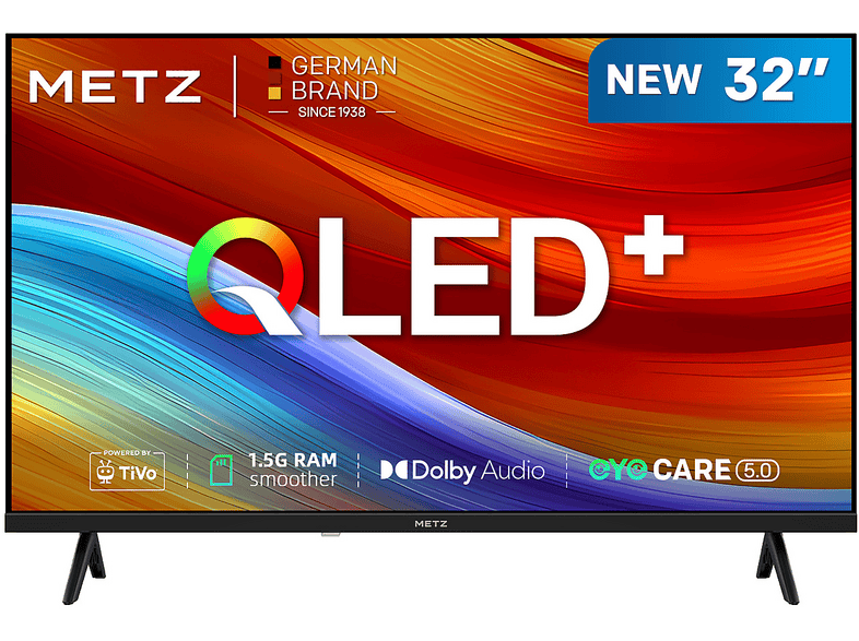 METZ 32MQH6800Z, Smart TV 32", QLED+, HD, Google TV, HDR10, Dolby Digital Plus