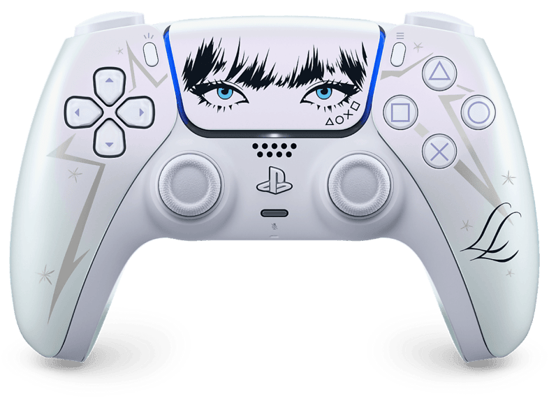 Mando PS5 - Sony DualSense®: Edición Limitada LISA, Bluetooth, Con o sin cable, Retroalimentación háptica, Blanco