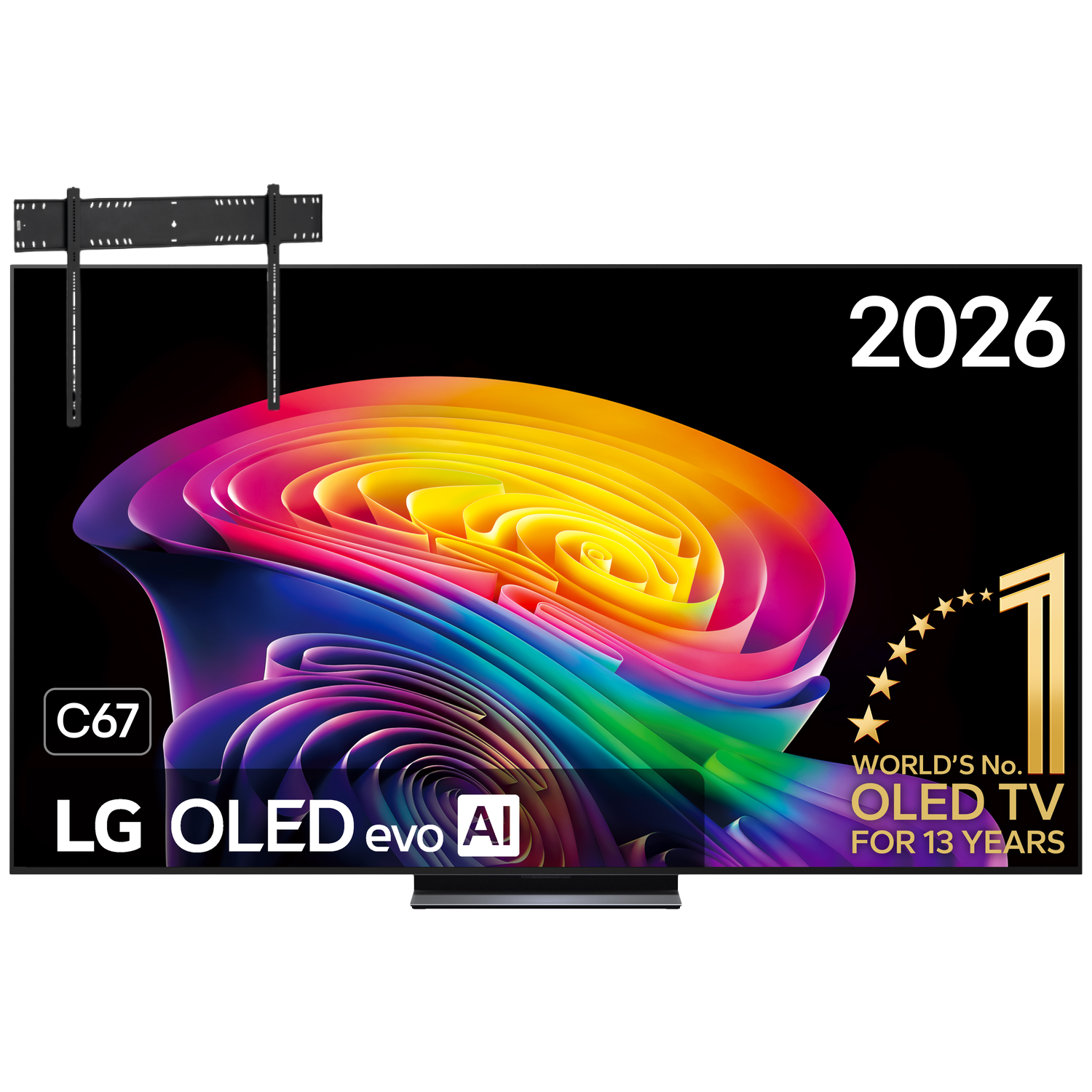 LG Evo Ai 83c67la Ultra Hd 4k Oled 83" (2026) + Vogels Vaste Tv-beugel 80"-120" Max 160kg Zwart Tv Bundle