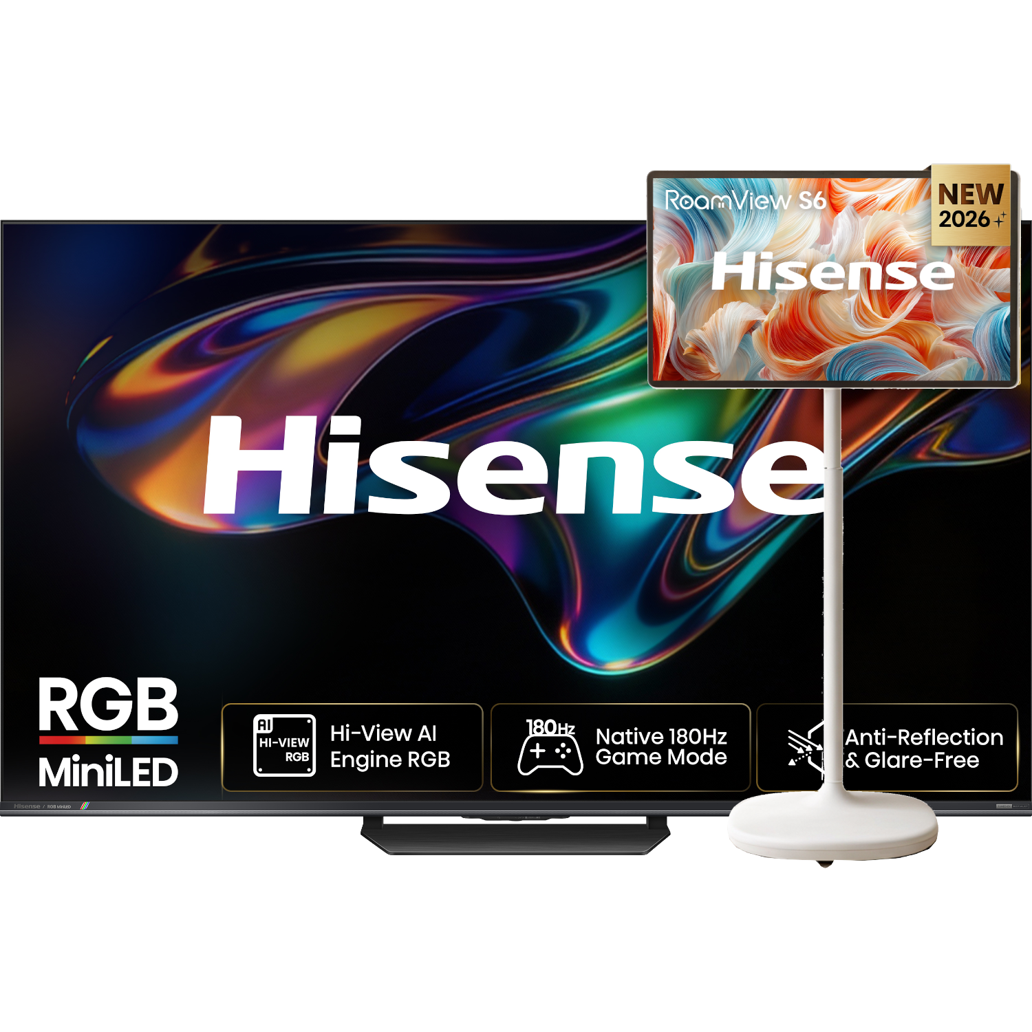 Hisense 100ur8s Rgb Miniled 4k (2026) + 32s6s Smart Touchscreen Tv Bundle