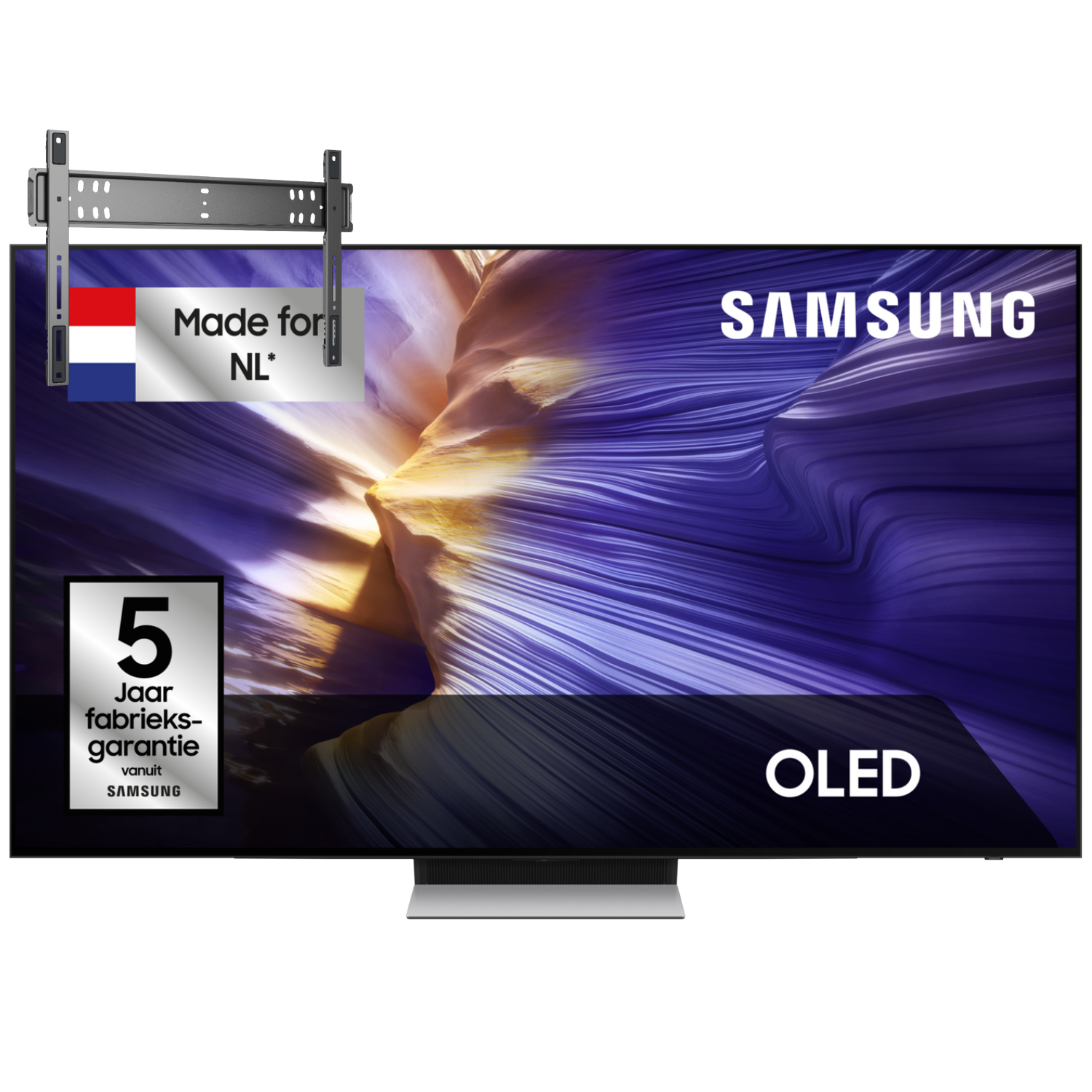 Samsung Qe83s90faexxn Ultra Hd 4k Oled 83" (2025) + Vogels Vaste Tv-beugel 40"-110" Max 100kg Zwart Tv Bundle
