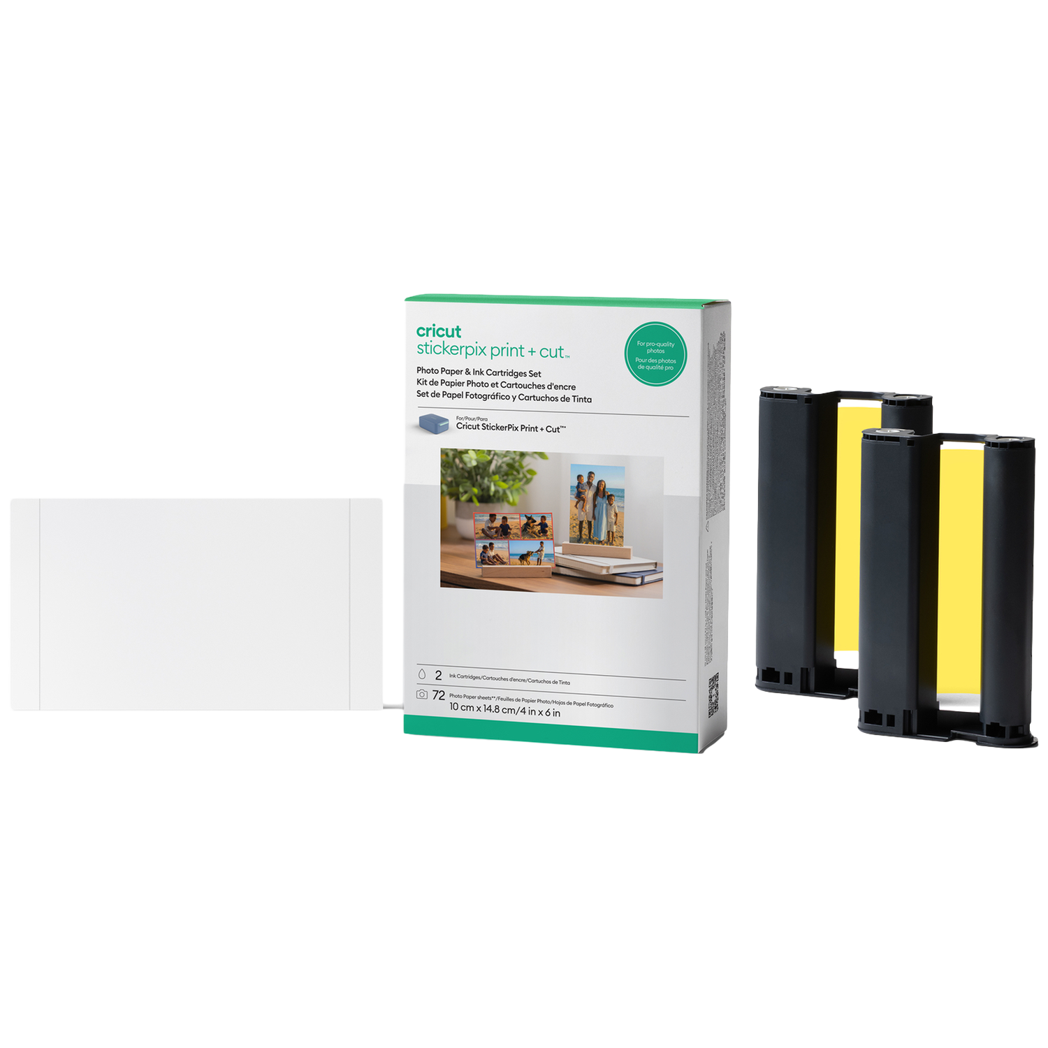 Cricut Stickerpix Print + Cut™-set Met Fotopapier En -inktcartridges (72 Afdrukken) Stickermachine Accessoires