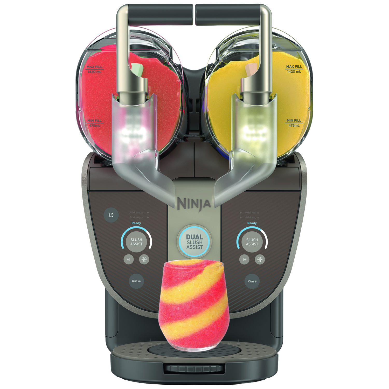 Ninja Slushi Twist Ijsdrankjesmachine Bruin