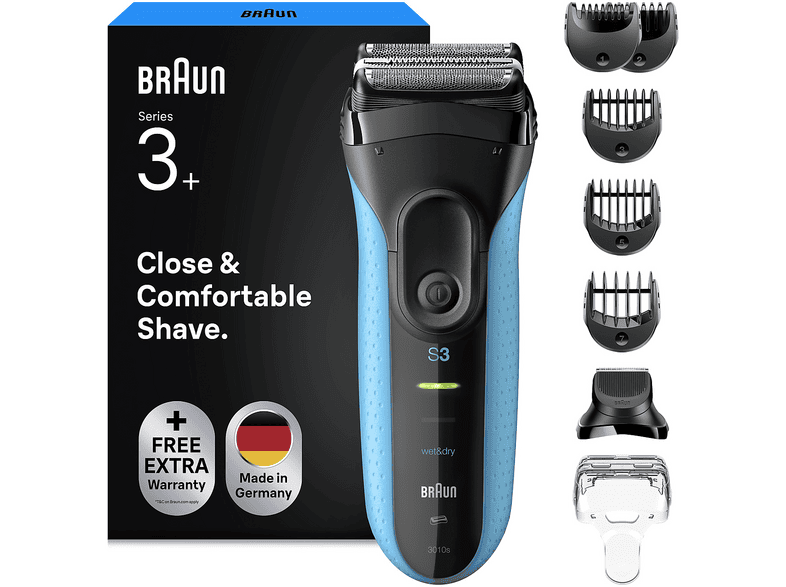 RASOIO BRAUN SHAVER 3010BT BLK/BLU BOX MN