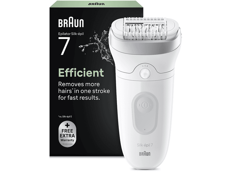 BRAUN LEGEPIL SE7-000 GREY/SILV BOX MN, 2 x velocità, Autonomia di 40 min, Accumulatore, Ricarica in 60 min