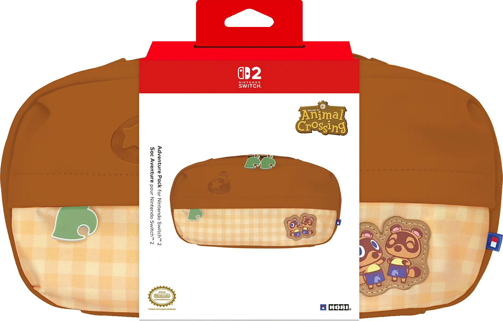 Pack Avventura Animal Crossing per Nintendo Switch marrone e beige con Tom Nook.