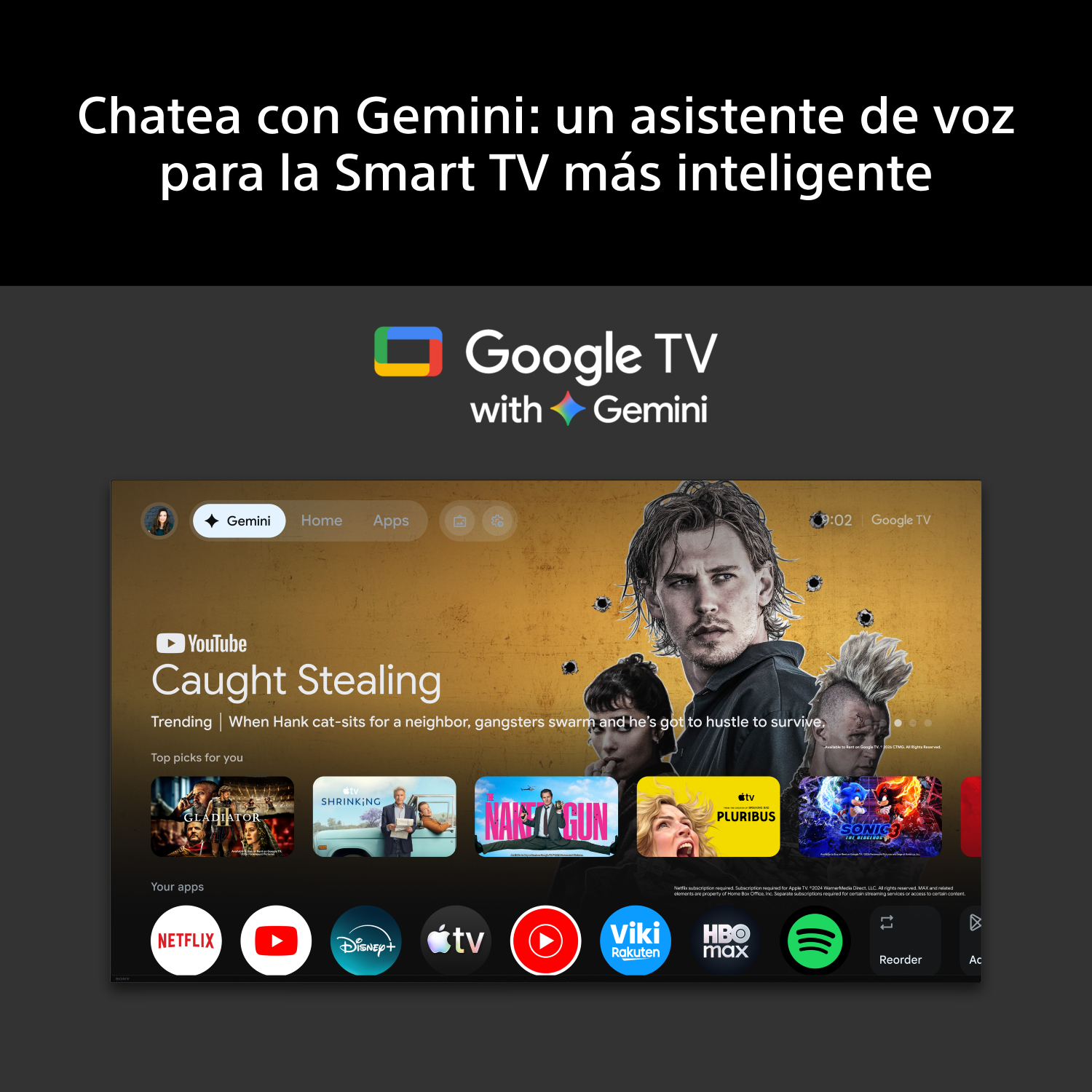 Chatea con Gemini: un asistente de voz para la Smart TV más inteligente.