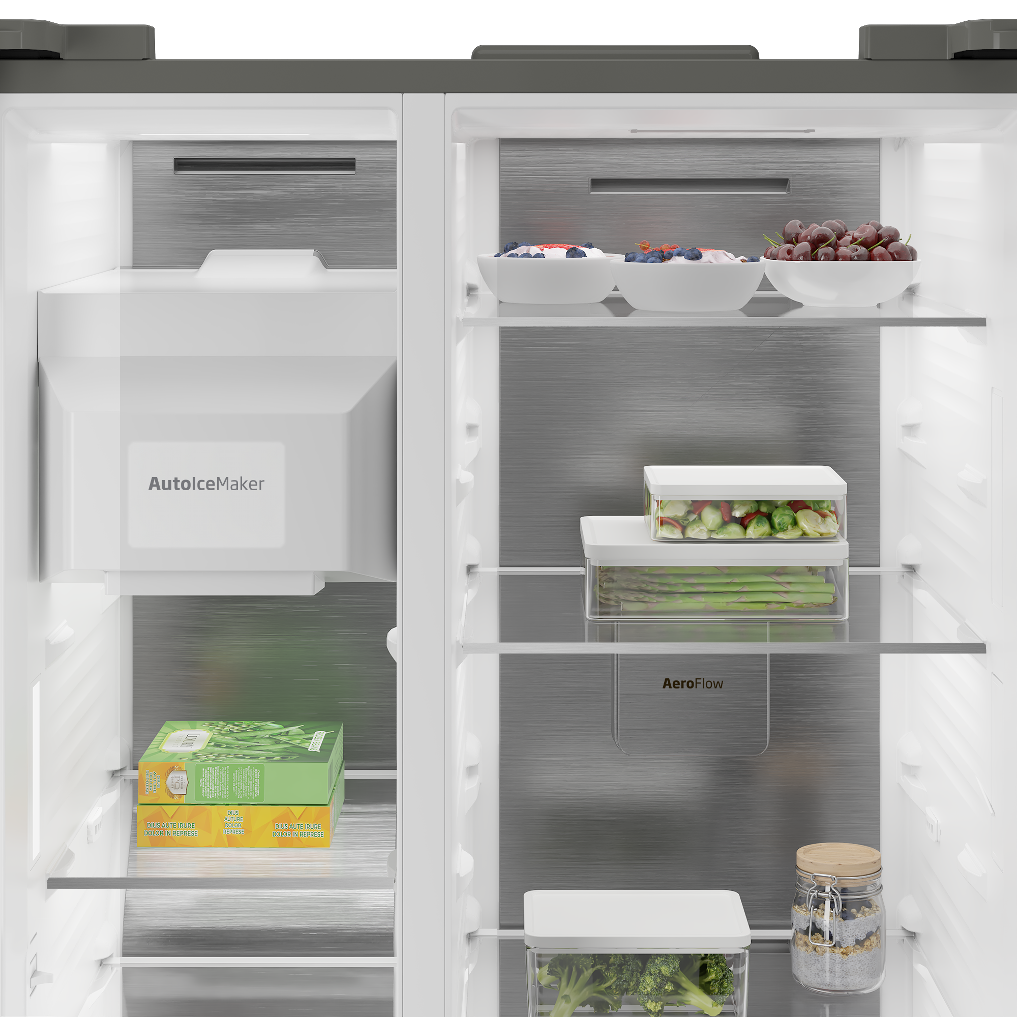 Chłodziarko-zamrażarka Side by side BEKO B5RGNE64EHIBXBRW 182cm HomeWhiz HarvestFresh Ciemny inox