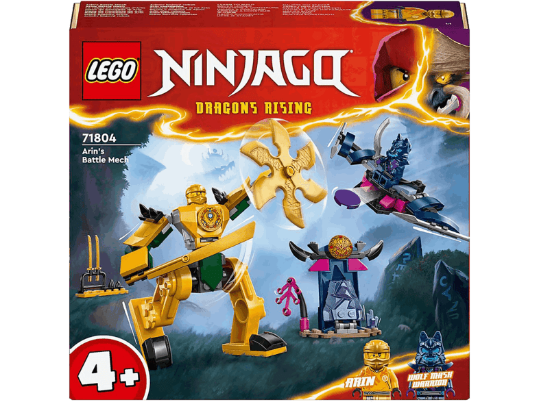 Juego de construcción - LEGO Ninjago: Combate Arin, Edad recomendada: 4 año(s), 104 piezas