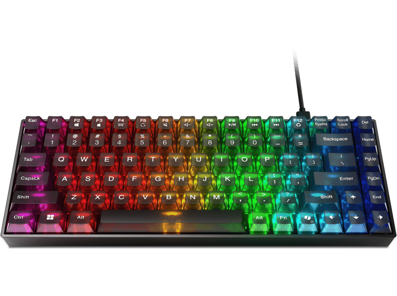 Teclado gaming - Lenovo Legion K510 Mini Pro, Teclas iluminadas, Negro