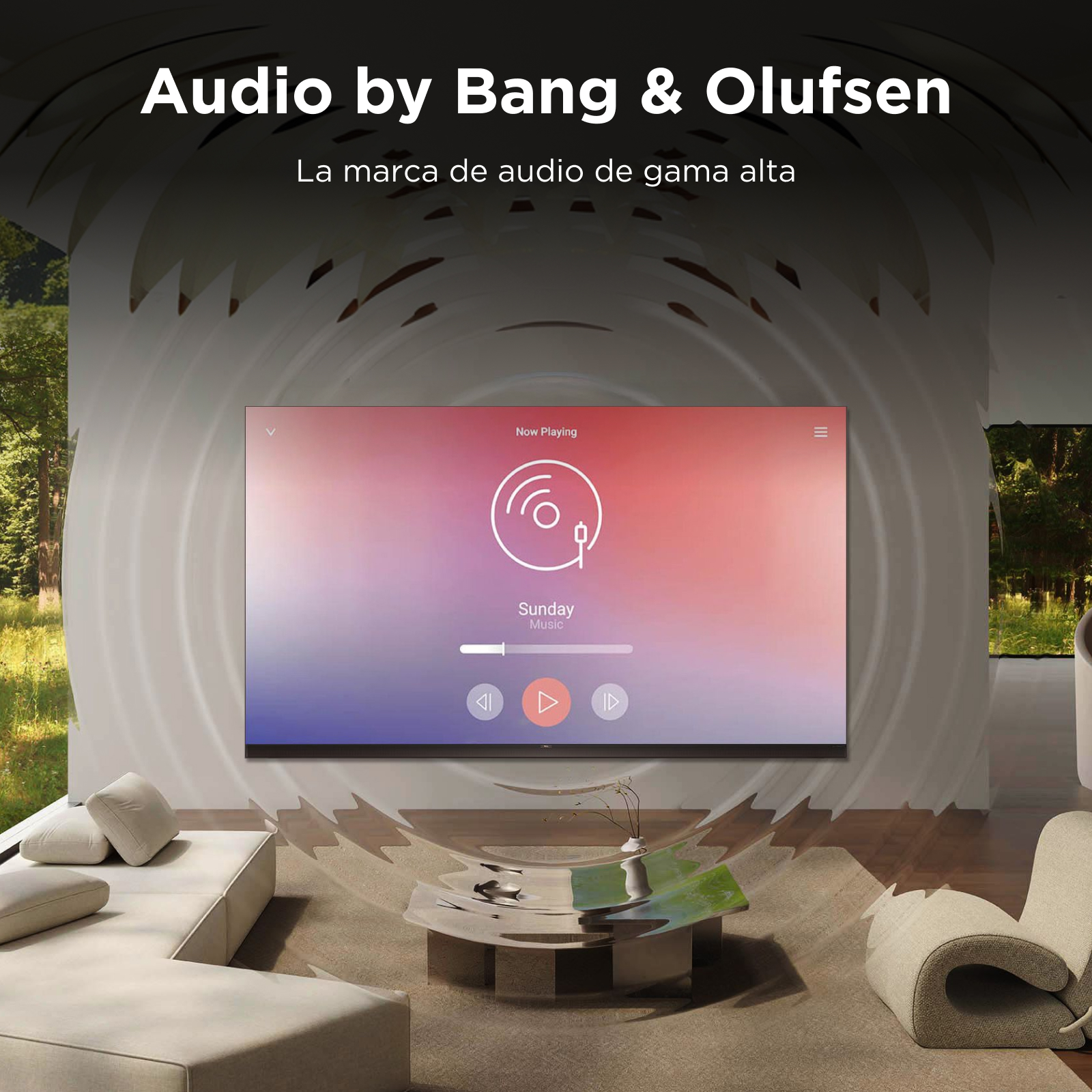 Audio by Bang&Olufsen. La marca de audio de gama alta.