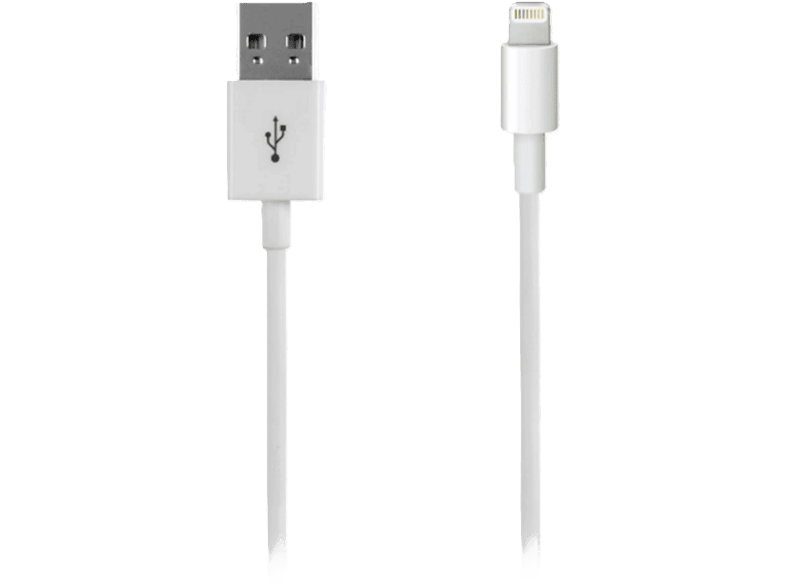 Cable Lighting - CellularLine Power Cable, Para Apple iPhone, 120 cm, Blanco