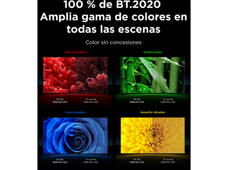 TV RGB Mini LED 98" - TCL 98RM7L, 4K, TSR AiPQ, Smart TV,HDR de hasta 2000 nits, Dolby Vision y Atmos, Panel HVA Pro, Negro – imagen 2