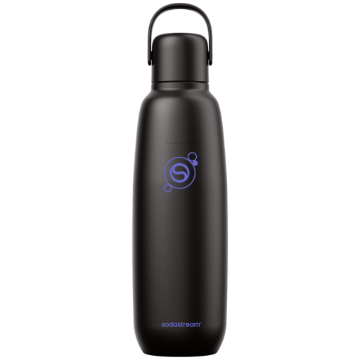 SodaStream Fizz & Go Roestvrijstalen Bruiswaterfles Zwart 0,9 L