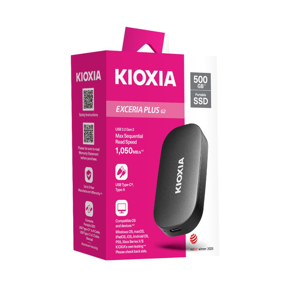 KIOXIA Exceria Plus G2 500 GB Taşınabilir SSD Fiyat & Özellik