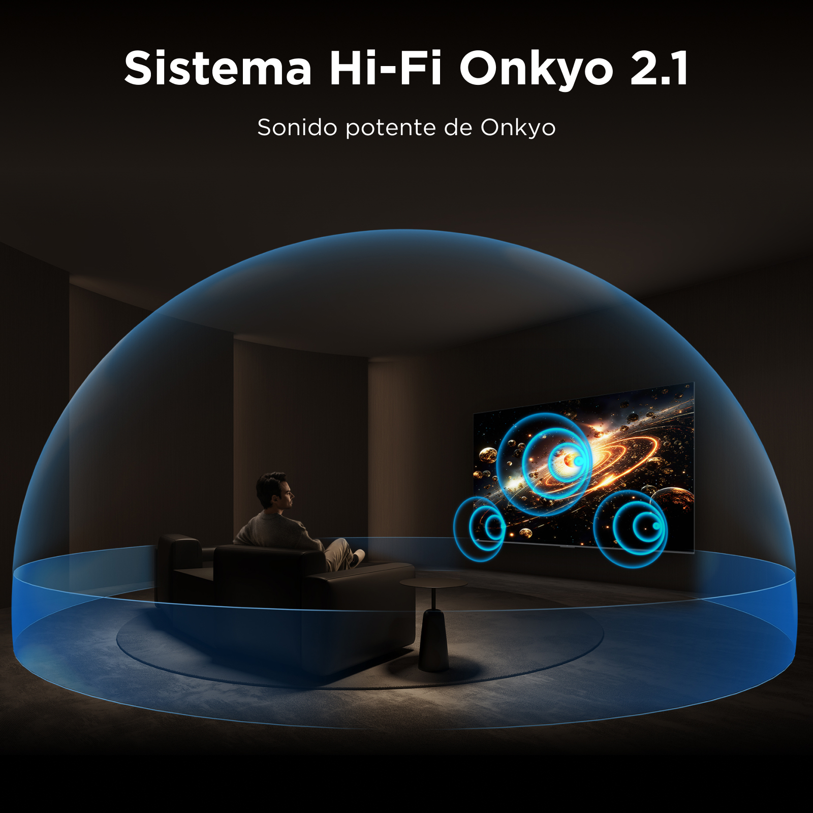 Sistema Hi-Fi Onkyo 2.1. Sonido potente de Onkyo.