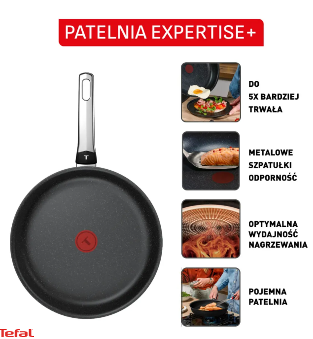 Patelnia TEFAL  G3330243 Czarny