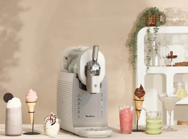 Maszyna do lodów TEFAL IG803AE0 Biało-beżowy