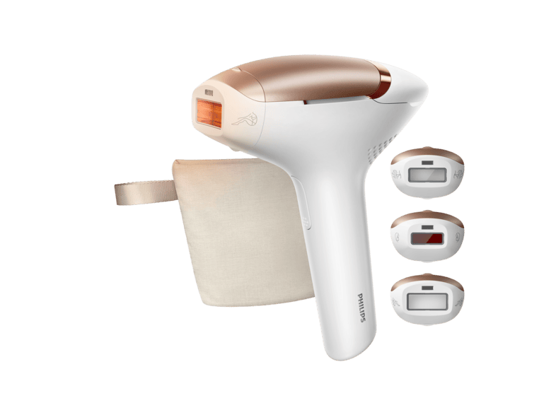 Philips Lumea IPL 9000 Series BRI937/00 Haarentfernung (Weiß, mit 3 Aufsätze, Netzbetrieb)