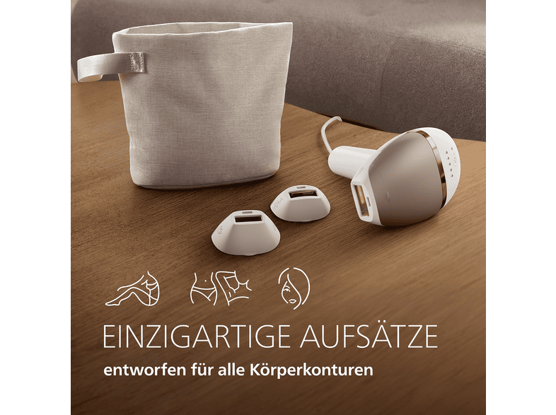 Philips Lumea IPL 9000 Series BRI937/00 Haarentfernung (Weiß, mit 3 Aufsätze, Netzbetrieb) — Foto 3 von 5