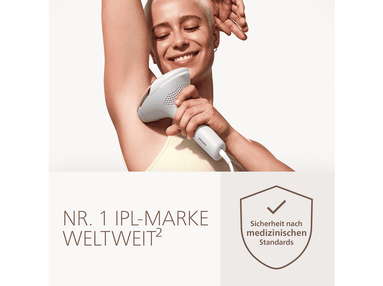 Philips Lumea IPL 9000 Series BRI937/00 Haarentfernung (Weiß, mit 3 Aufsätze, Netzbetrieb) — Foto 4 von 5