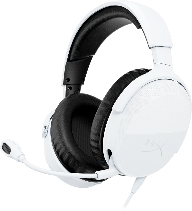 HP HyperX Cloud Stinger 3 vezetékes fejhallgató mikrofonnal, 3,5mm jack, PC, PS, fehér (BS1T6AA)