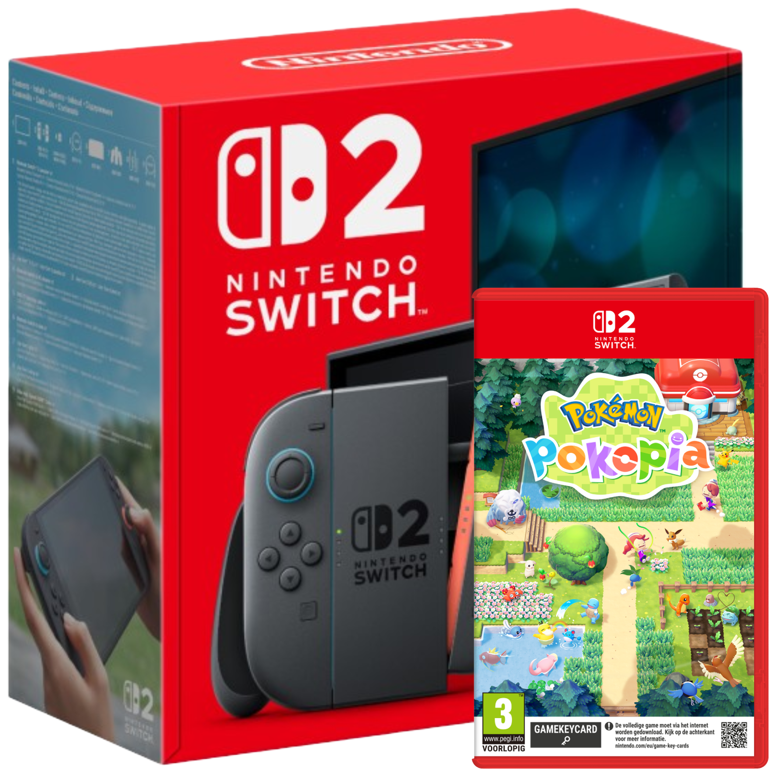 Bundel Nintendo Switch 2 Console Met Verwijderbare Batterij + Pokémon Pokopia Gaming Bundle