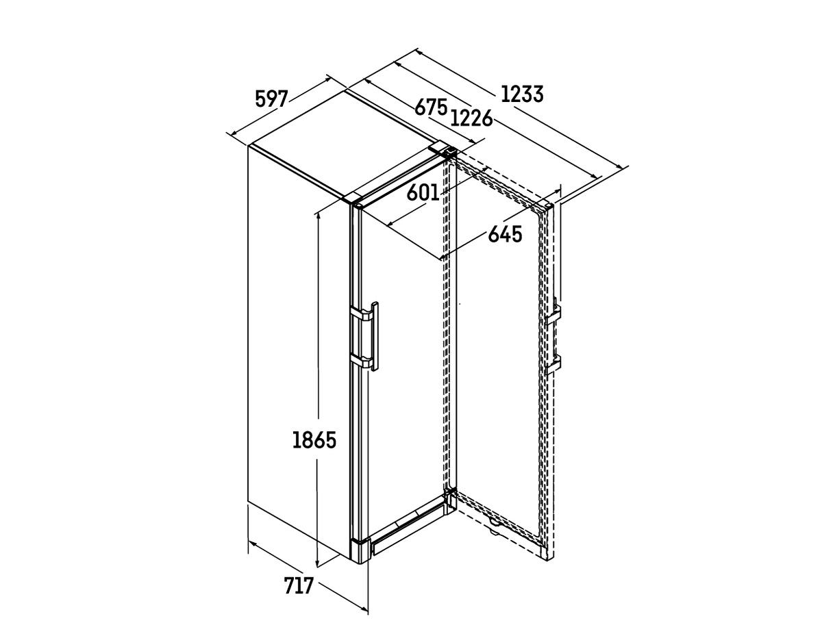 LIEBHERR FNXa 522i Gefrierschrank (A, 359 l, 186,5 cm hoch)
