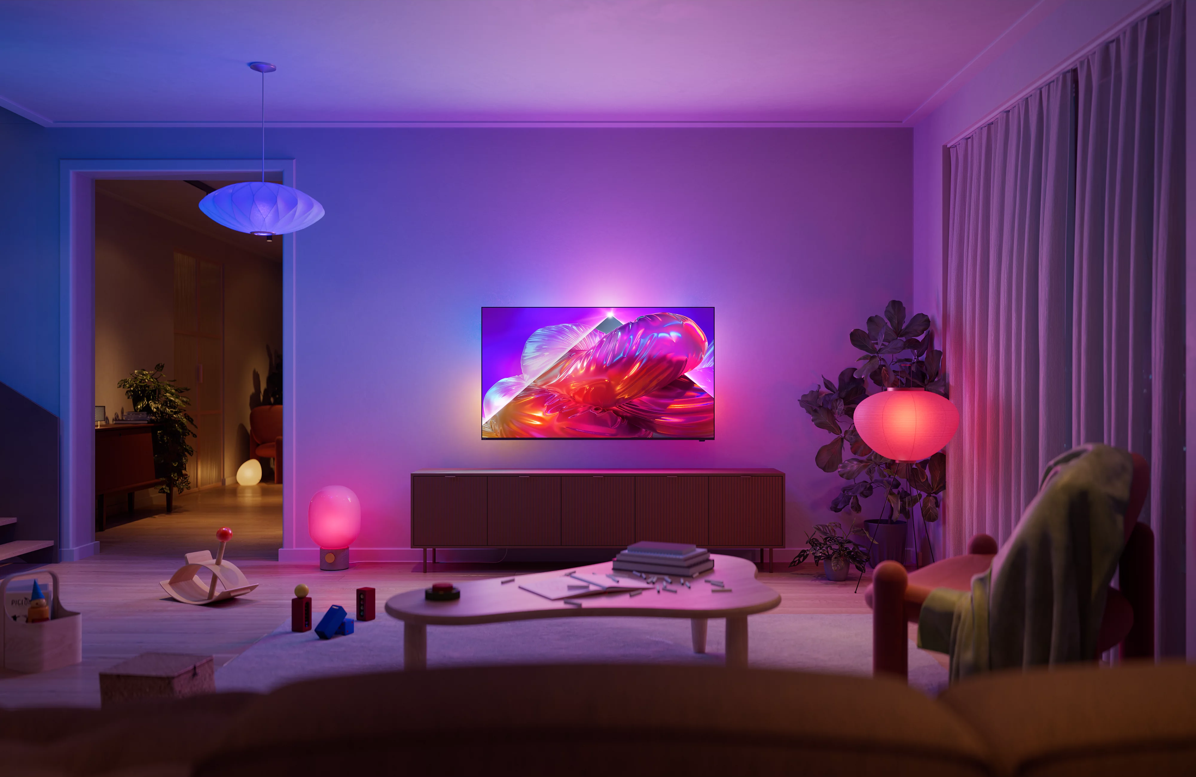 PHILIPS 43PQS9001/12 TV (Flat, 43 " / 108 cm, UHD 4K, Smart TV, Ambilight, Titan OS)