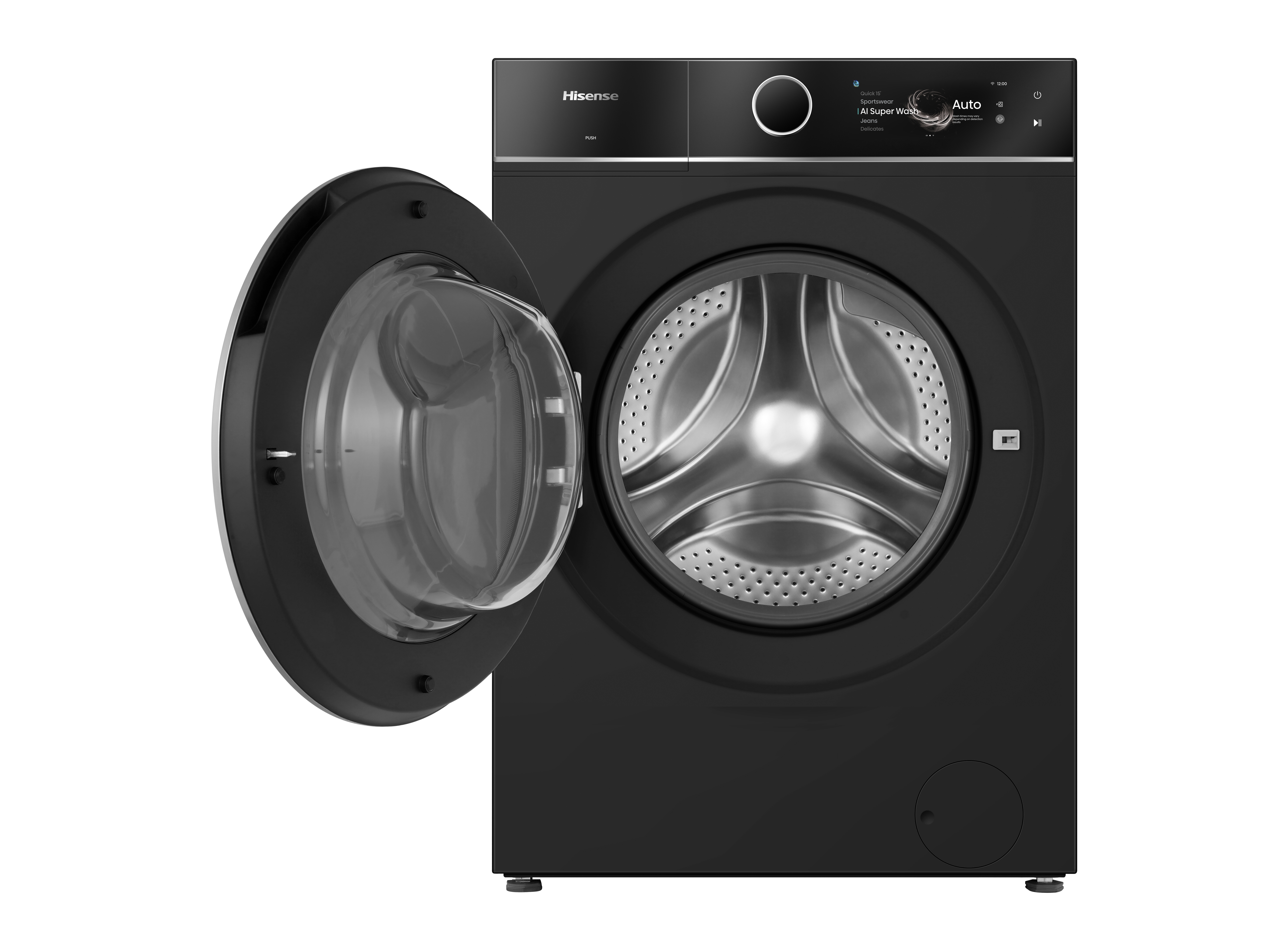 HISENSE WF7I1248BBR/BLX Waschmaschine (12 kg, 1400 U/Min., A, Frontlader)