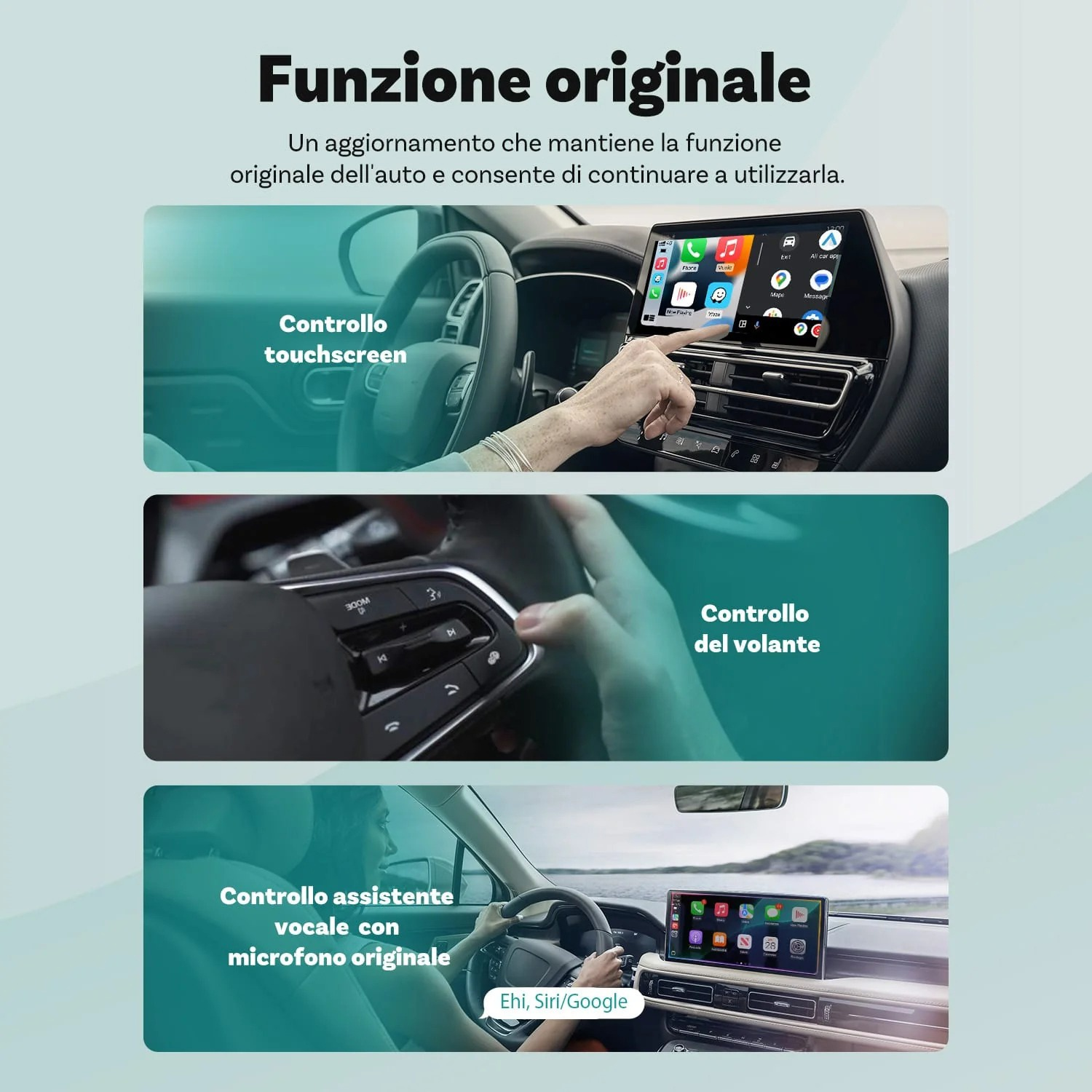 ADATTATORE WIRELESS Ottocast MINI FLOW CARPLAY