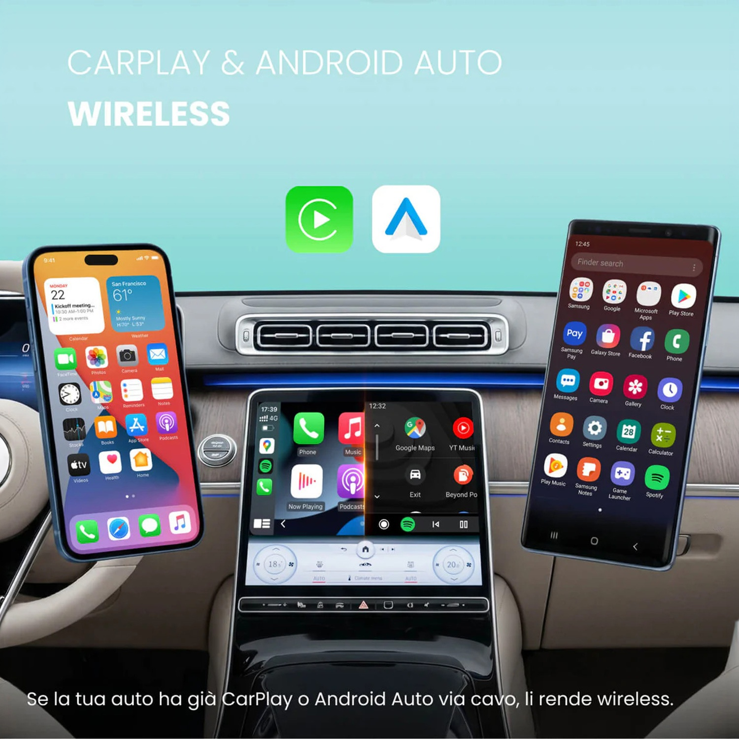 ADATTATORE WIRELESS Ottocast MINI NOVA WIRELESS