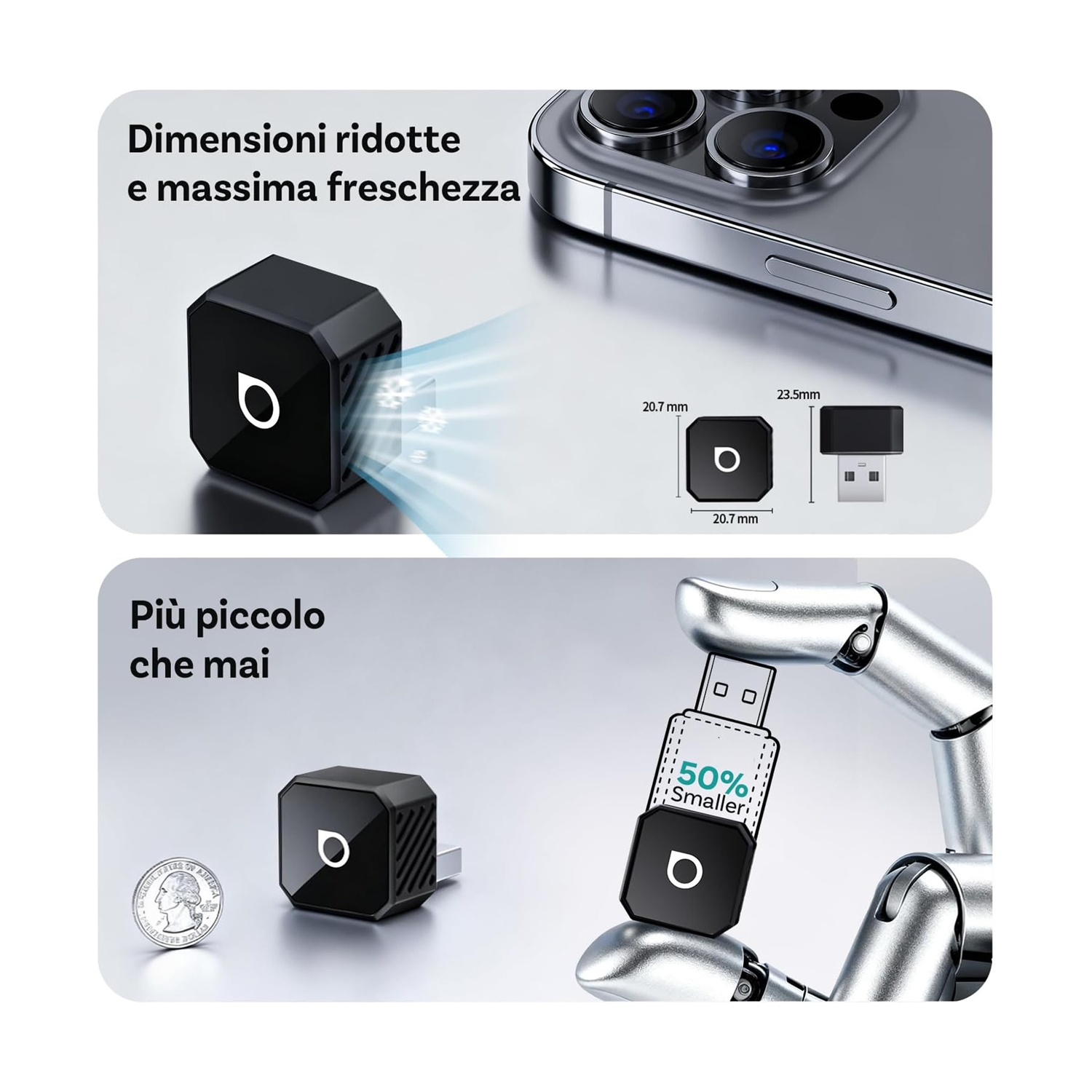Accessorio Ottocast MINI POT WIRELESS CARPLAY