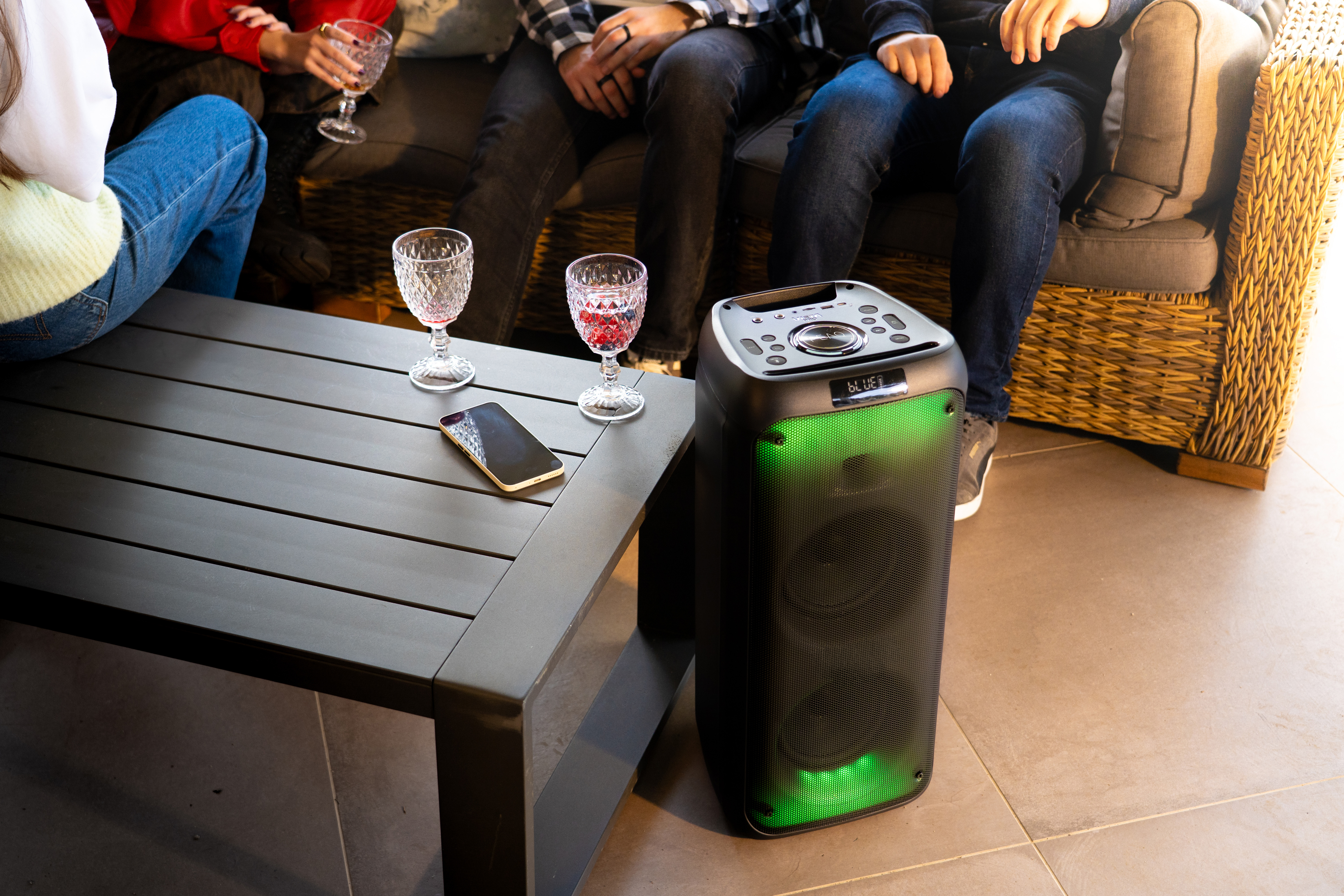 PEAQ Party 110 Lautsprecher, 150W, Schwarz